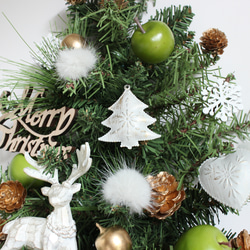 【特集掲載】壁掛けクリスマスツリー　ウォールツリー　クリスマス　トナカイ　グリーン　R＆yCH92 4枚目の画像
