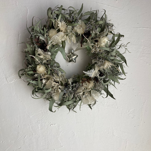 細葉ユーカリのリース ドライフラワー m-floret 通販 16633185