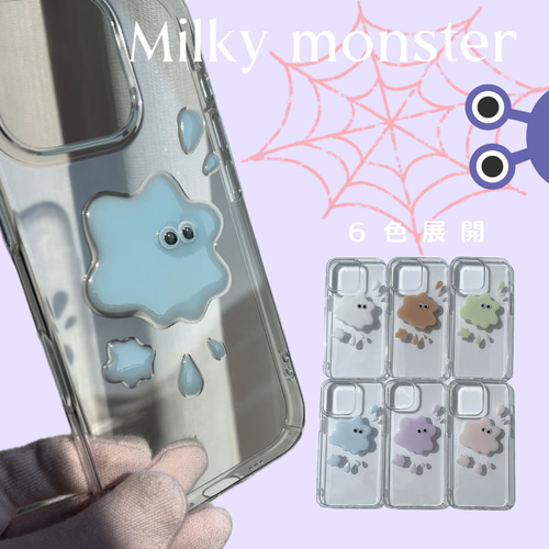 R102【6色】ミルキーモンスターケース iPhoneケース Androidケース