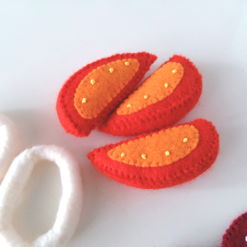 フェルトのトッピング ピザ屋さん♡フェルトおままごと おもちゃ・人形