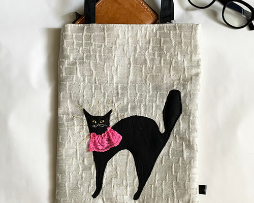 お告げ猫のトートバッグ トートバッグ babà 通販 16633356