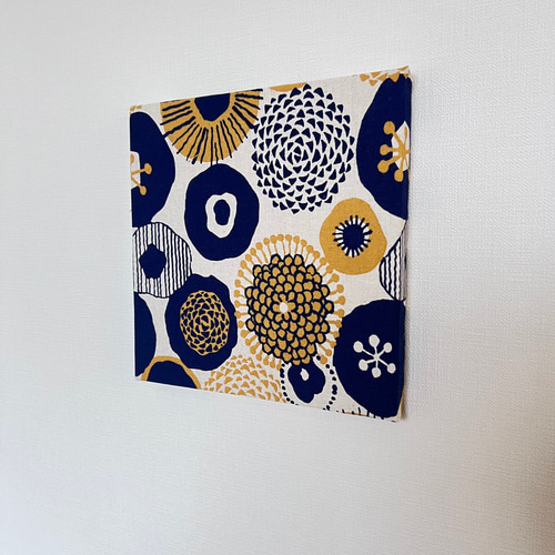 北欧 * ファブリックパネル お花とウサギ