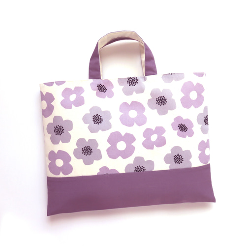 入園入学準備グッズ♡3点セット♡北欧花柄✖️くすみパープル♡ラスト1