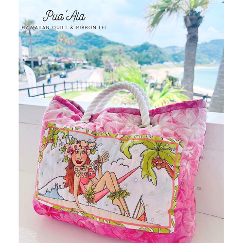 ロラライハリス♡ ハンドメイド 大きなトートバック