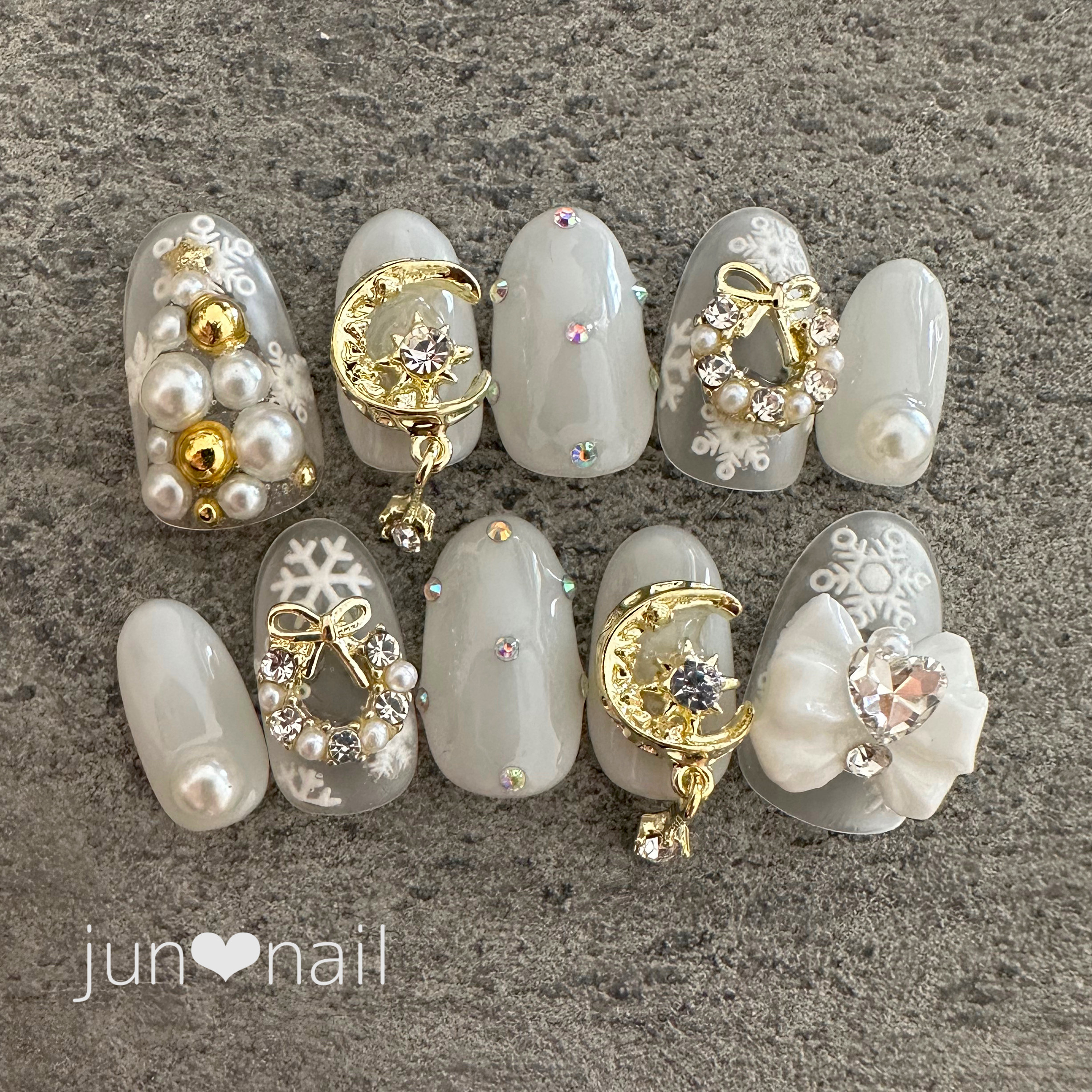 クリスマスネイル♡2023 ネイルチップ（つけ爪） jun❤︎nail
