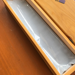 食卓に置ける箸箱　江戸時代の傘張職人　和柄　カトラリーケース　メガネ入れ　小物入れ　蓋付き木製　少人数用 4枚目の画像