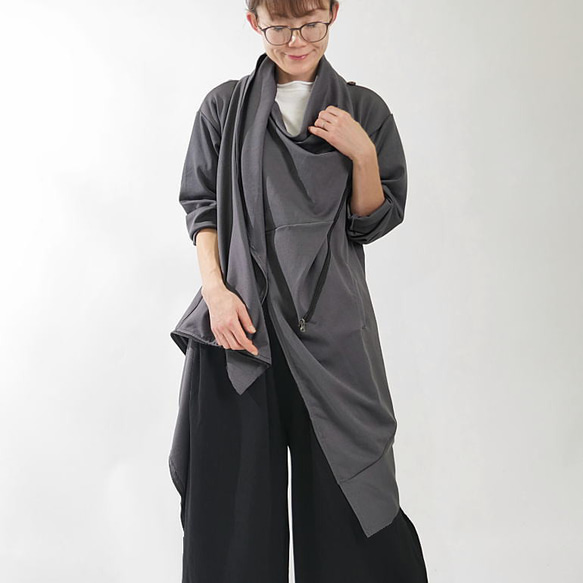極美品✨慈雨 ジャケット アウター アシンメトリー 変形 大きい