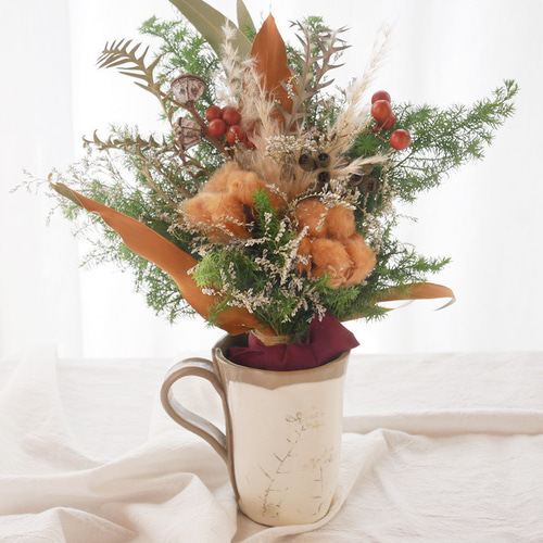 クリスマススワッグ 冬スワッグ ドライフラワー プレゼント インテリア