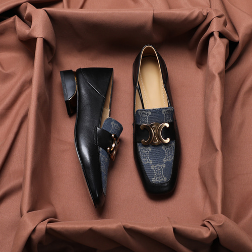 TOD'S トッズ ローファー Tチェーン レザー ロゴ 本革 国内発送