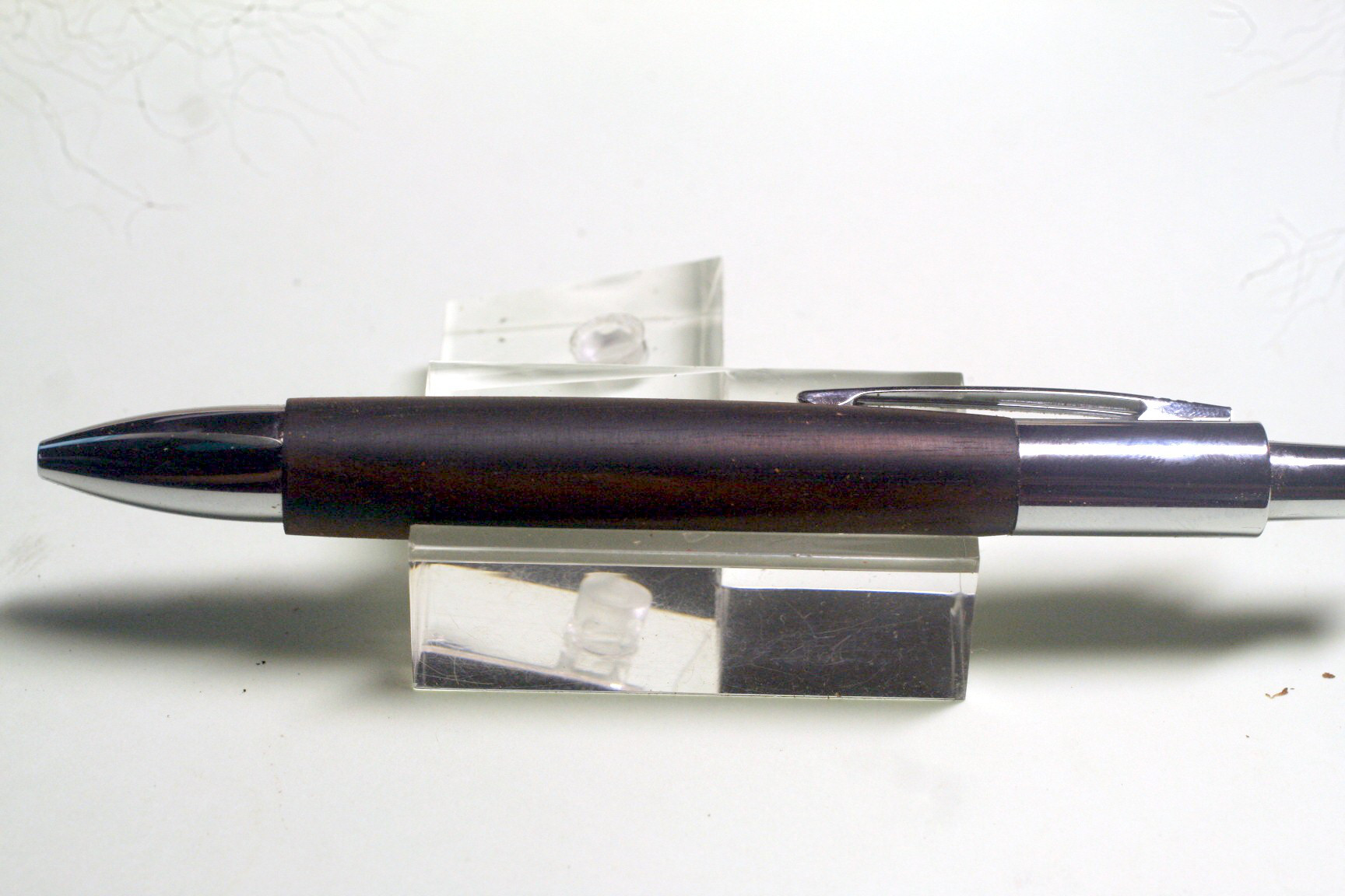 縞黒檀　唐木３銘木　ノック式ボールペン　パーカー汎用品