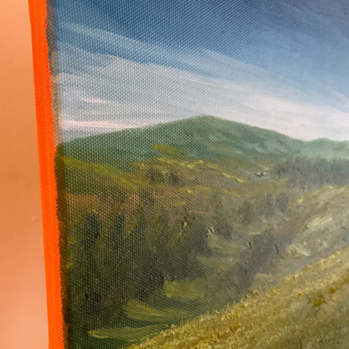 手描きの油絵作品】青く澄んだ空と緑 絵画 JO's art gallery 通販