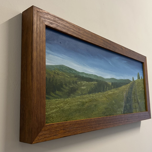 手描きの油絵作品】青く澄んだ空と緑 絵画 JO's art gallery 通販