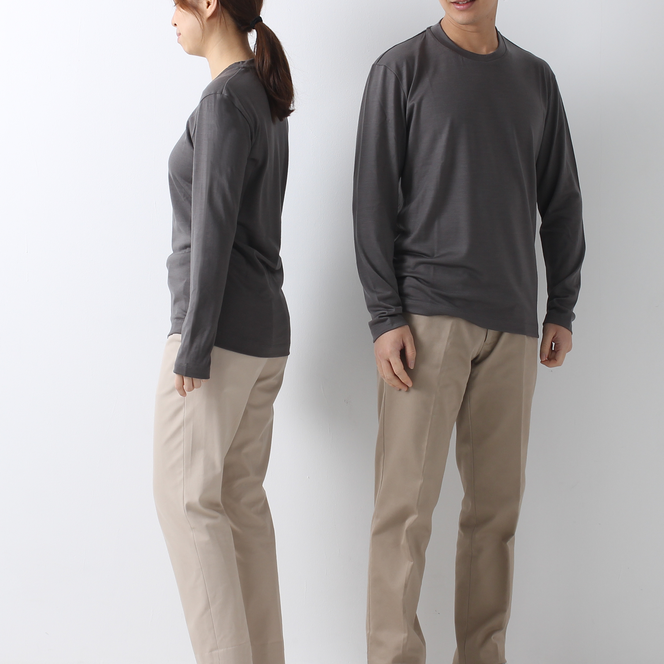 【ユニセックス】C HIGH END メリノウール長袖Tシャツ