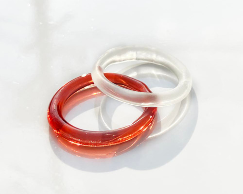 ティーローズ カラー 細身・軽やかリング 紅茶色 シンプル・ストレート