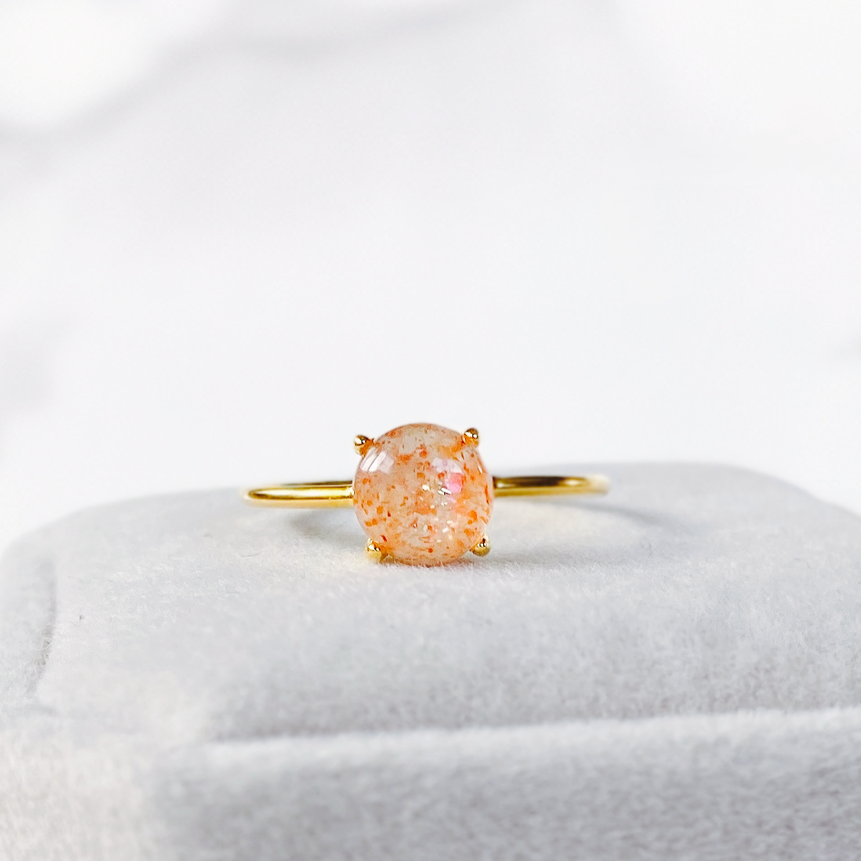 サンストーン リング【K10/12号】 | soeru jewelry