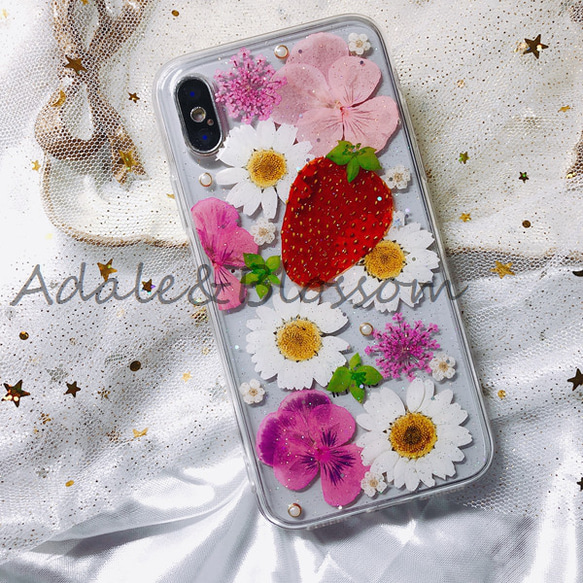 押し花スマホケース☆全機種対応☆手帳型☆iPhone15☆iPhone11Pro 