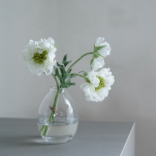 スカビオサの花瓶挿し（枯れない・水換え不要） 一輪挿し・花瓶・花器