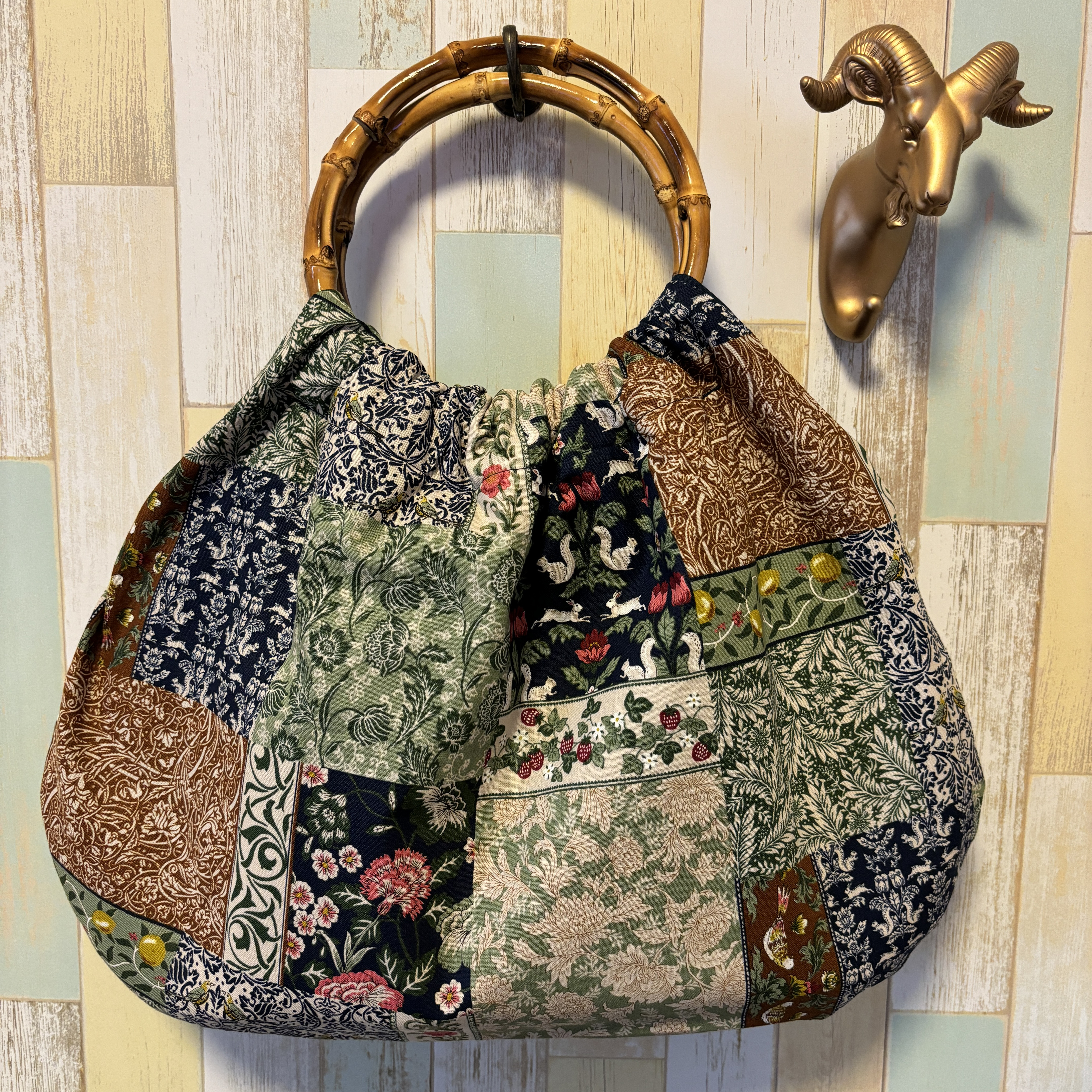 カラフルグラニー繋ぎbagパッチワーク風