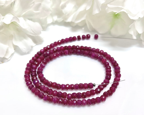 天然石　ルビー　ペンダント　天然無染色 天然石ルビーペンダント天然無染色