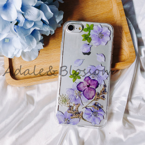 押し花スマホケース☆全機種対応☆手帳型☆iPhone15☆iPhone14Pro