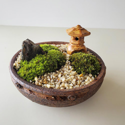 ご依頼品樹脂粘土製ミニチュア盆栽〈金木犀〉 盆栽 AB-Hachi