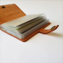 皮革多卡票夾 真皮 證件包 票卡夾 卡套 卡夾 信用卡夾-翻頁式 第6張的照片