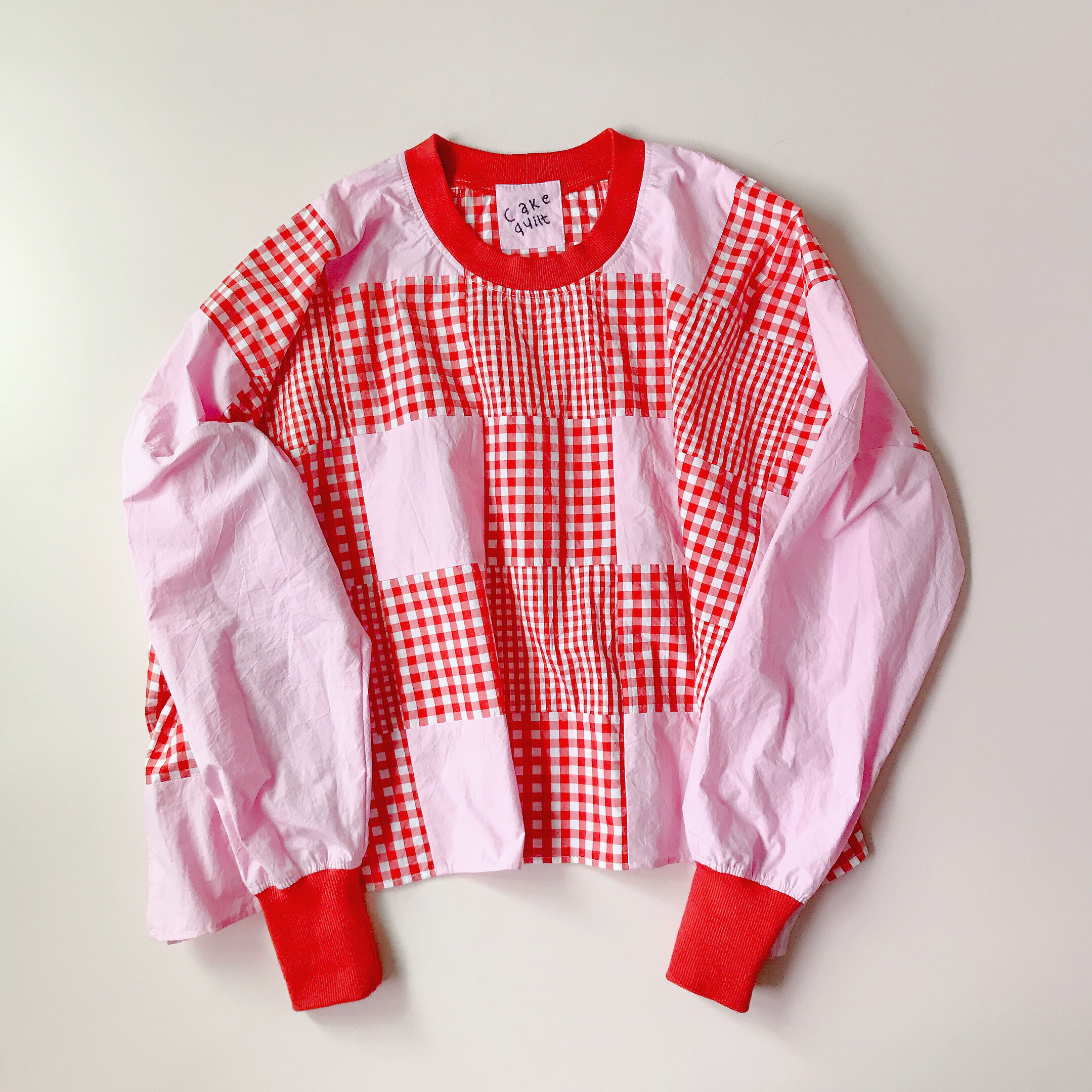 パッチワークロンT／ガーリーチェック