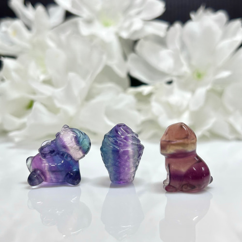 別格品【特別子♡】希少なブルーフローライト ユニコーン 彫刻 置物 大サイズ フローライト ユニコーン 彫刻