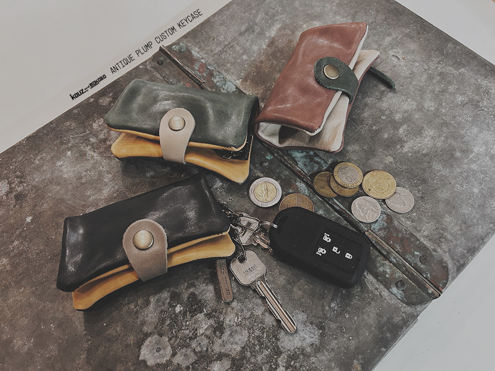 ▶︎ANT　男前なダークカラーもおまかせ♡「アンティークプランプ/カスタムキーケース」小銭入れ付き(CK230819)