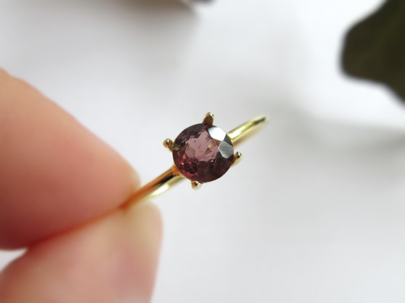 [八月生日石] 高品質 5 毫米“粉紅色尖晶石”戒指 第6張的照片
