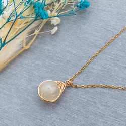 希少 ラビットヘアー ホワイトルチルクォーツ ペンダント ネックレス