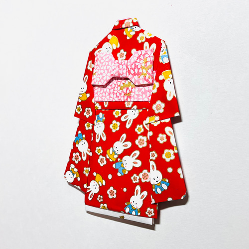 着物のポチ袋589 QUOカードサイズ ぽち袋・お年玉袋 着物のポチ