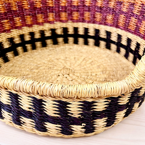 ボルガバスケット／ペットベッド／猫かご／小犬ベッド／円形／ブラック