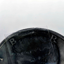 ビンテージ コイン ペンダントトップ、11336-494ドームドーム加工の個性的 コインペンダント、 本物の外国コイン 9枚目の画像