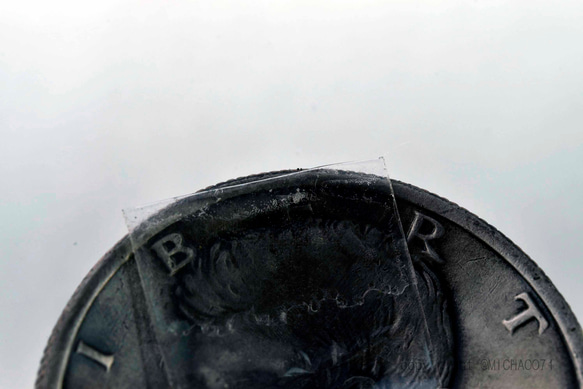 ビンテージ コイン ペンダントトップ、11336-494ドームドーム加工の個性的 コインペンダント、 本物の外国コイン 9枚目の画像