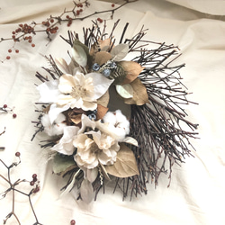 早割クリスマス2023」ナチュラルシックなクリスマス大人リース