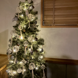 ◯ 6cm 全6種◯ クリアボールオーナメント　オーナメント マクラメ 9枚目の画像