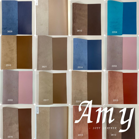 【A4サイズ】国産牛革　ソフトレザー　エイミー/Amy  (新色・全１３色) 1枚目の画像