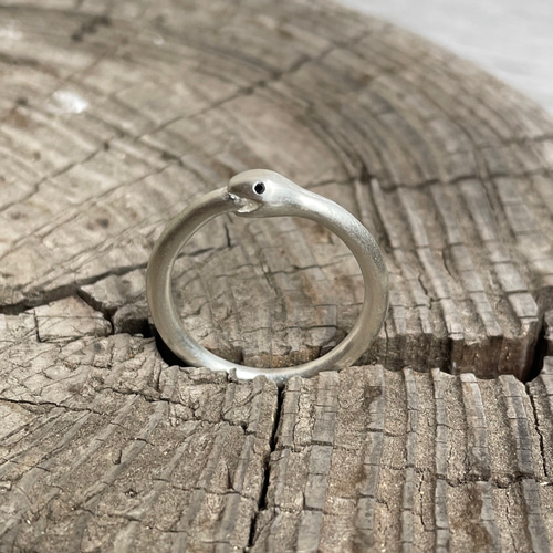 ウロボロスリング ouroboros ring SILVER925, blackdiamond 指輪