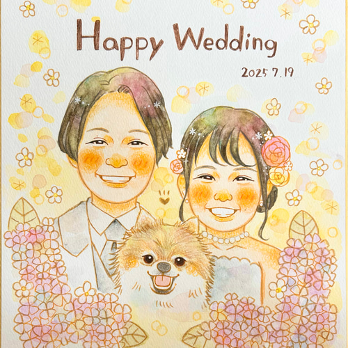 全身無料！！心あたたまる似顔絵で大切な記念日を笑顔に♡結婚式 両親