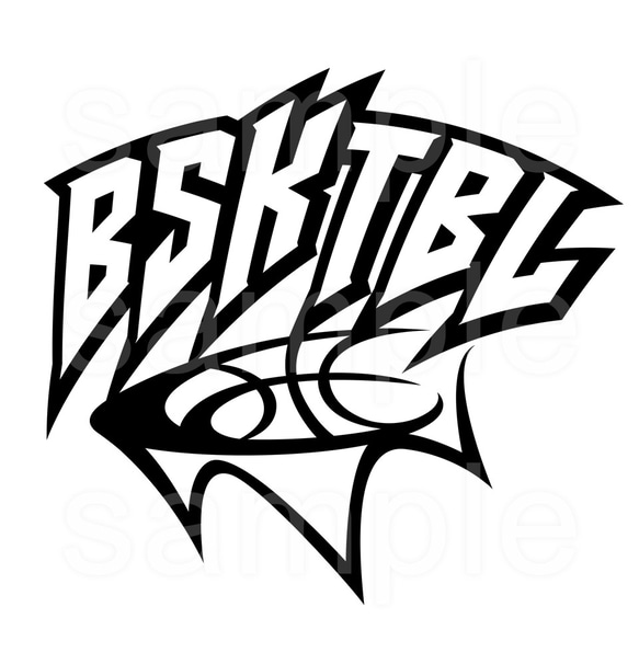 バスケットボールTシャツ「BSKTBL」 2枚目の画像