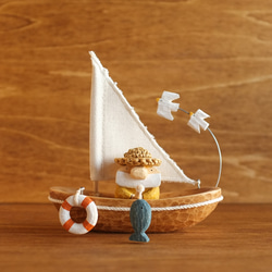 斯堪的納維亞室內裝飾木製 [Tontu&#39;s Fishing] 木雕裝飾品 斯堪的納維亞商品 聖誕禮物 週年紀念禮物 第1張的照片