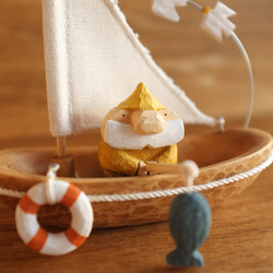 斯堪的納維亞室內裝飾木製 [Tontu&#39;s Fishing] 木雕裝飾品 斯堪的納維亞商品 聖誕禮物 週年紀念禮物 第6張的照片