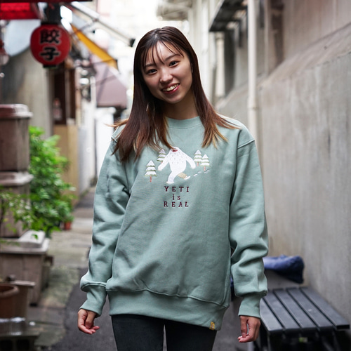 イエティ」刺繍 トレーナー 裏起毛 スウェット・トレーナー honok 通販 