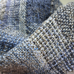 手織り　シルクウールとシルクのやさしいマフラー　作品2379 3枚目の画像