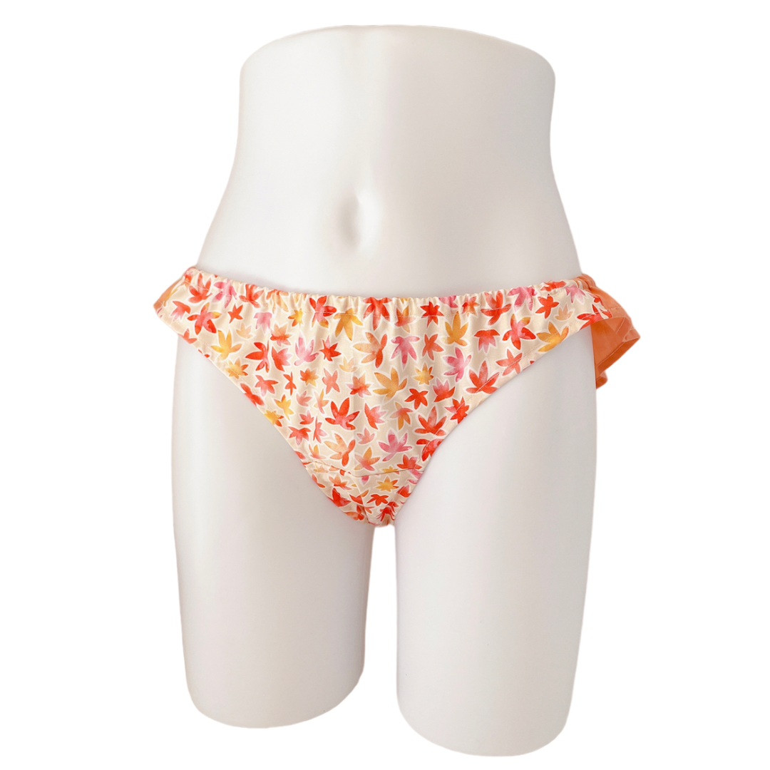 4枚セット 布ナプキン ふんどしショーツ S,M,Lサイズ オーガニックコットン 韓国生地 もみじ 温活 妊活 生理用