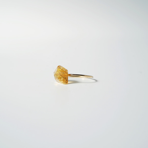 K10YG 天然石リング【Imperial Topaz】 3枚目の画像