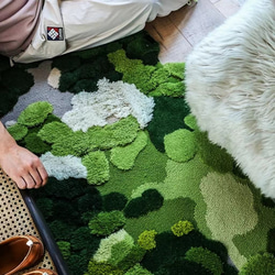 【受注制作】手織りニュージーランドウールカーペット ハンドメイドカシミアウール絨毯 手編ラグ  マット オズの魔法使い 7枚目の画像