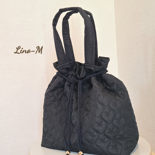 ハートのキルティング2way巾着バッグ 2wayバッグ Lino-M 通販