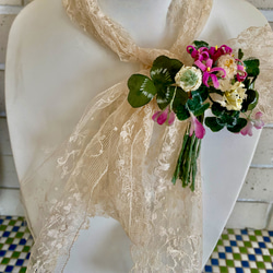 布花 野の花のコサージュ A 2枚目の画像